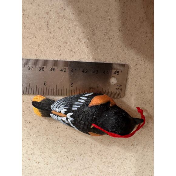 Set of 3 poly resin bird ornaments - Picture 6 of 7